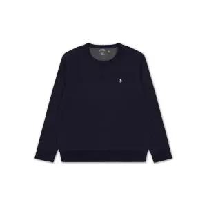 폴로 POLO RALPH LAUREN 더블 니트 스웨트셔츠-네이비