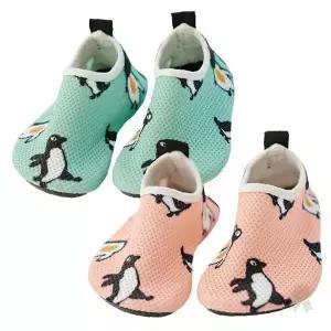 아기 물놀이신발 펭귄무늬 미끄럼방지 워터슈즈 여름 해변 수영장 워터파크 샤워실