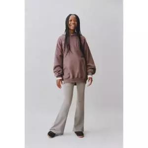 ZARA 텍스트 후드 스웨트셔츠 - 브라운 {WLM}