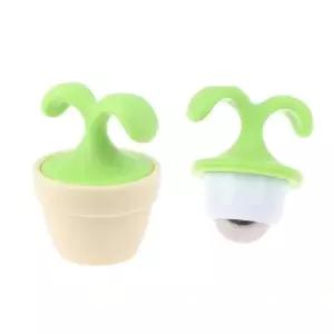 미니 화분 새싹 모양 360도 회전볼 지압 셀프 마사지