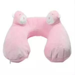 음악감상용 목베개 핑크 PMR-70 여행용 에어베개