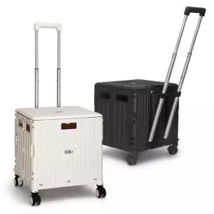 클리나 4바퀴 대형 접이식 쇼핑카트 폴딩카트 핸드카트(덮개일체형/틸딩손잡이)