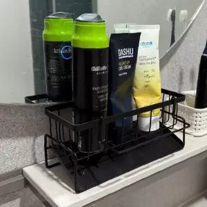 주방 수납 선반 싱크볼 세제 스펀지 보관함 철제 와이어 바스켓 욕실 화장대 정리