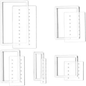 베네크리에이트 5종 세트 귀걸이 카드 드릴 가이드 보석 디스플레이 제작을 위한 아크릴 펀치 도구 구멍