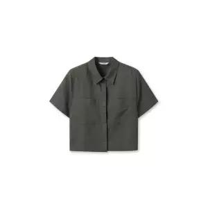 탑텐 TOPTEN 여성 리넨 크롭 반팔 블라우스_MSF2WC2922 MSF2WC2922 430728