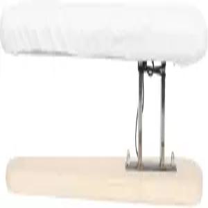 견고한 나무 프레임과 흰색 면 커버가 있는 BATSVE 휴대용 소형 다림질 보드 스툴 의류 압착 및 세탁실을