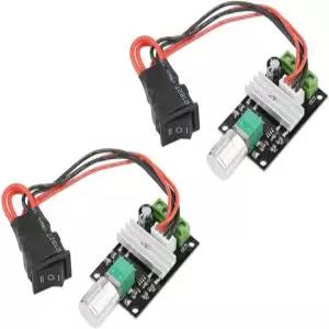 2개의 DC 모터 속도 컨트롤러 PWM 1203BB 6V 12V 24V 3A 80W 조절 가능한 가역 펄스 전진 및 후진 제어