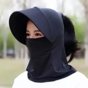 작업모자 여름 일체형 햇빛 썬캡 마스크 얼굴 가리개 모자 1P