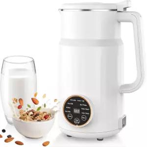 견과류 우유 제조기 자동 식물 기반 1대 10 아몬드 기계 34온스 홈메이드 귀리 코코넛 차우더 주스 두유
