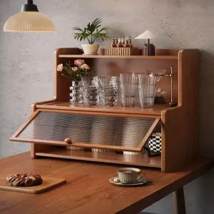 컵수납장 탁상용 홈카페 선반 미니장식장 슬림철제 소형 빈티지 사무실 진