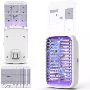 실내용 초파리 트랩 업그레이드 날아다니는 곤충 그낫 듀얼 UV 조명 및 트래핑 기능이 있는 버그 재퍼