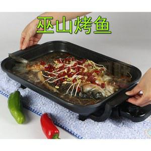 가정용 산 전기팬 잔치 생선 구이 후라이 펜 음식 뚜껑포함 프라이팬 고기판