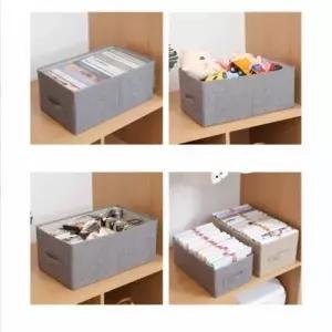 ( )다용도 패브릭 접이식 장난감 옷 수납 정리 바구니