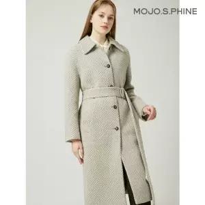 [국내매장 정품] MOJO [모조에스핀] 팬시소재 스탠카라 박시핏 코트 J234MSG420 677366