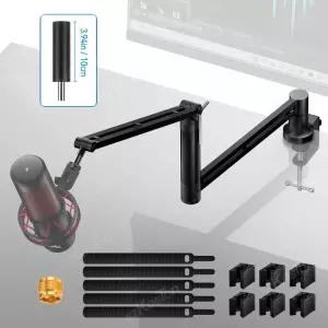 조정 가능 마이크 붐 암 확장 라이저케이블 관리 포함 AM8 K688 A8용 로우 프로파일 게임용 스탠드