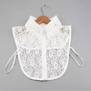 여성 페이크카라 자수 레이스 레이어드 넥카라 펀칭(HSJ-WD4E652)