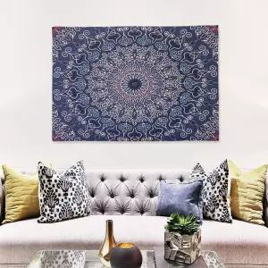 대형 패브릭 포스터 만다라 기하학 M아트 벽장식 홈갤러리 인테리어 집꾸미기 분위기전환 데코 소품 고리