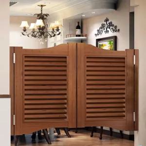 목재 스윙도어 양문 주방 하프도어 우드 원목 대문 가게 카페 파티션 인테리어