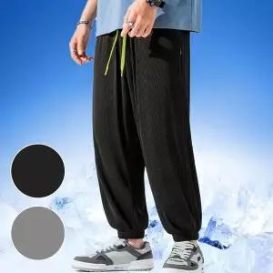 [하프클럽/]여름용 쿨링 남성 와이드 조거 팬츠 ON-PTA-QWFN0YP8