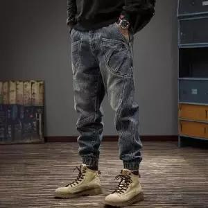 팬츠 남성 빈티지 가을 청바지 워싱 조거 프리미엄 배기 배기핏 KS3