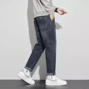 엘럽 남성용 캐주얼 빈티지 워싱 테이퍼드 배기핏 청바지 배기바지 박템1