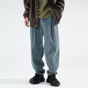 엘럽 남사친 바지 청 배기핏 청바지 주인장 강렬하게 셀프핏 짱짱 빅사이즈 바나나 박템1