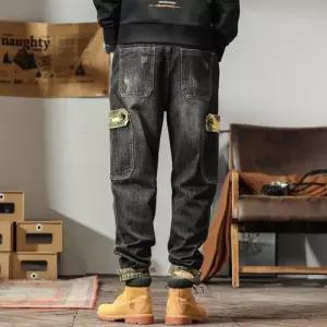 엘럽 남사친 바지 캐주얼 배기핏 청바지 스트레이트핏 배기 박템1