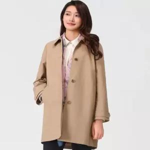 [피에이티]면혼방 스탠카라 코트 1L21102_HDD