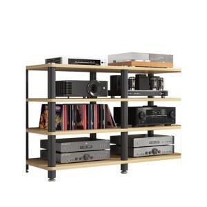2단 오디오 탁상 장식장 다이 받침대 턴테이블 콘솔 거치대 리시버