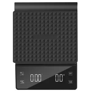 메이커 브루 위에 붓기를 위한 타이머 3kg/0.1g 고정밀 에스프레소 스케일 태어 기능을 갖춘 NKOVE 디지털