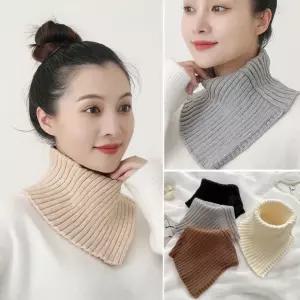 남여 페이크목폴라 레이어드 니트 카라 넥워머 목토시