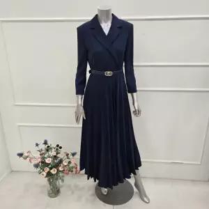 [미니멈]MYAAWO2350NA 1카라넥 플리츠 롱 원피스_JK