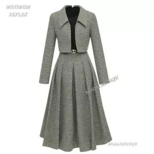 [미니멈]MD  투피스스타일 하운드 체크 원피스 MD MMYDAWO1270_CJ