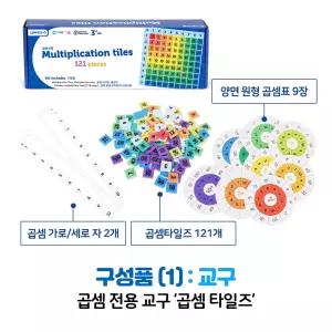러닝리소스 수학교구 곱셈 개념원리 구구단 타일 교재세트