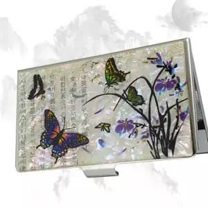 명함케이스 명함지갑 디자인-난초문 선물명함집 나전칠기 자개 교통카드 NWC42BE0