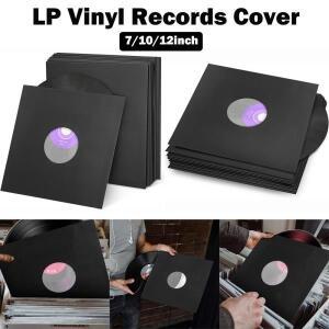 1PC 7/10/12인치 검정색 흰색 종이 LP 비닐 레코드 용 호환 폴리 라이닝 내부 슬리브 정전기 방지 보관함