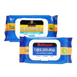 LW 불스원 다용도 크리너 티슈 70매 청소 세정물티슈 만능물 행주 일회용 타월 살균 용품