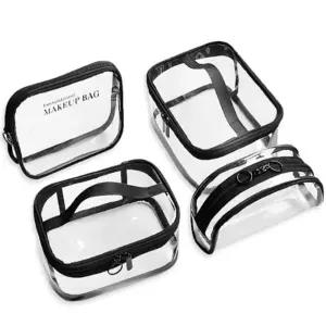 여행용 투명 파우치 사각대형치 화장품치 용치 출장용치 메이크업가방 메이크업치 사각치 주머니 다용도