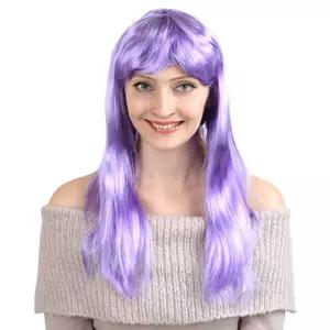 긴생머리 가발 - 퍼플 변장용 변신 할로윈 파티 파티용 소품 코믹의상 코스튬
