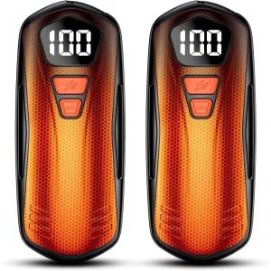 AI 핸드 워머 충전식 2팩 스마트 칩 전동 오래 지속되는 안전 난방 휴대용 포켓 히터 크리스마스 선물 야외