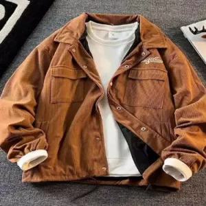 호크아이 남친 빈티지 캐주얼 춘추 코듀로이 데일리룩 셔츠 솔리드 재킷 KUK3