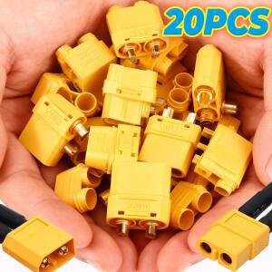 XT90 수컷 암컷 커넥터 플러그 구리 불릿 용접 단자 전원 RC 리포 배터리 충전 어댑터용