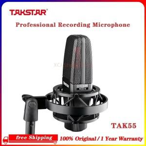 Takstar TAK55 보컬 녹음 팟캐스팅 라디오 스튜디오용 쇼크 마운트 및 팝 필터가 포함된 전문 마이크