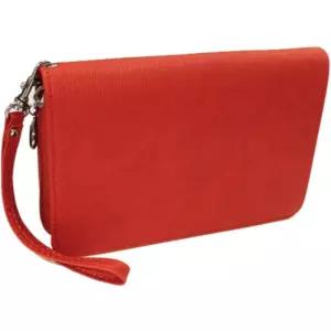 로얄)다용도파우치(레드 뱅크북 R-1012)머니 통장지갑 보관케이스 대용 수납 아코디언식 도치 컬러 패션