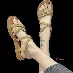 여자샌들 여름 발편한 스트랩 여성 3컬러 밴딩 여행용 여학생 미끄럼방지 데일리 엄마 중년jkl766