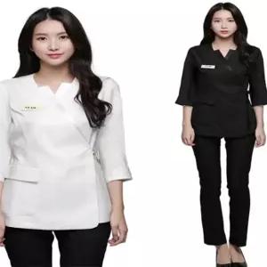 에스테틱 유니폼 피부샵 관리사 작업복 뷰티샵 마사지 근무복 병원