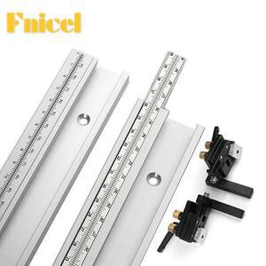 스케일 알루미늄 합금 T-트랙 슬롯 마이 터 스토퍼 300-800mm 목공 톱 테이블 작업대 DIY 도구가 T