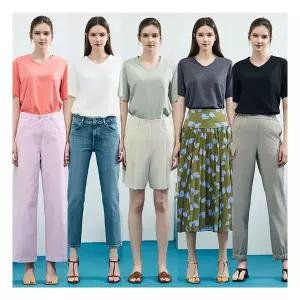 제이에비뉴 25SS 최신상 오가닉 코튼 슬럽 여성 티셔츠 5종 MD252F0510TS 1130610