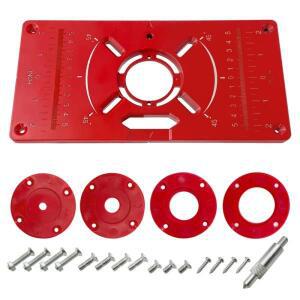 카펜테 라우터 테이블 인서트 플레이트 목공 벤치 알루미늄 트리머 모델 링이 조각 밀링 머신