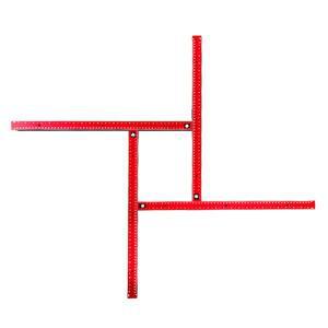 목공 라우터 지그 가이드 조절 가능 사각 템플릿 트리밍 머신 밀링 홈 레일